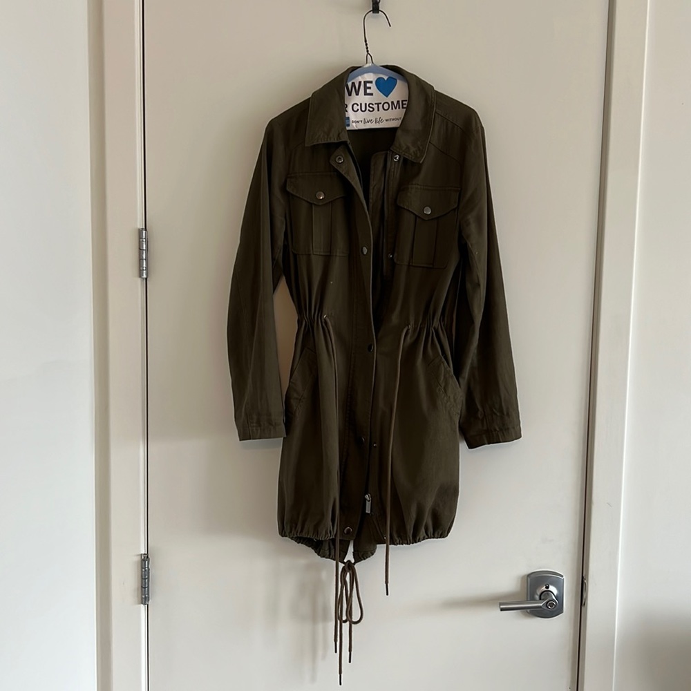 B.P. Olive Green Jacket with drawstrings